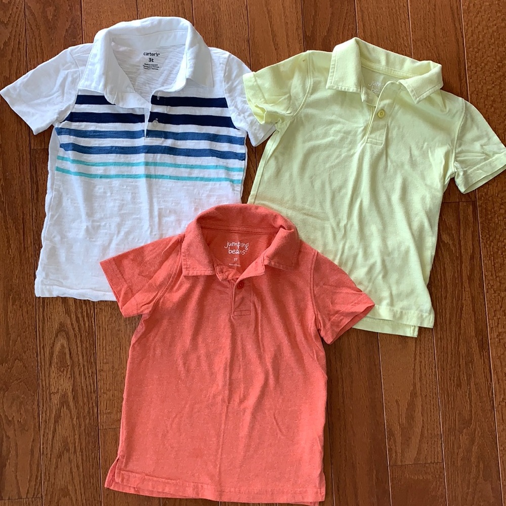 Gently used Boys heather cotton polos